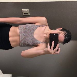 Urban Outfitters Knitted Multicolor Crop Top